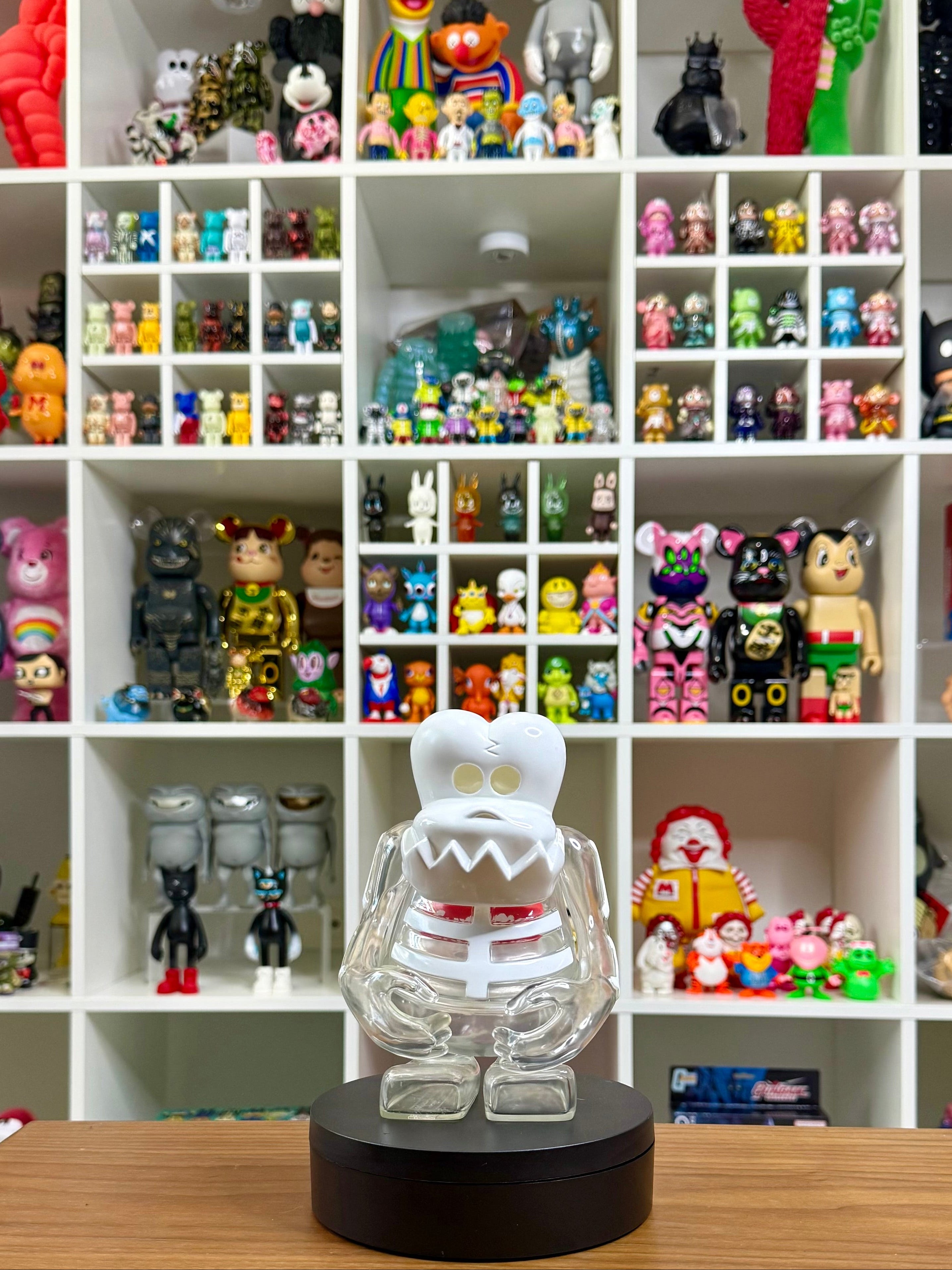 Supreme × Bounty Hunter – Skull-Kun Figurine (Transparent, 2023)