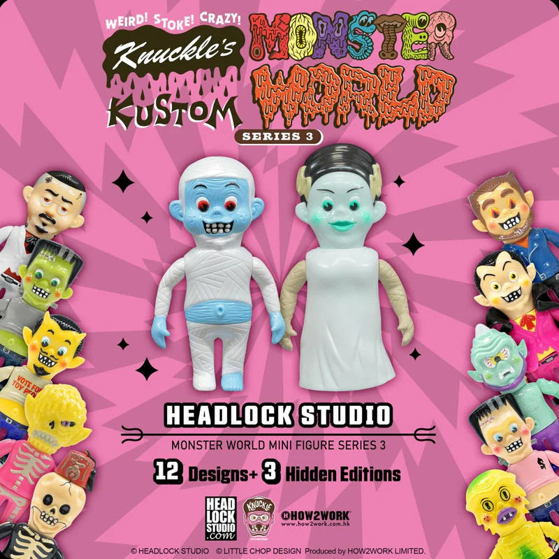 Headlock Studio – Monster World Series 3 (Mini Sofubi) 1 pieza blindbox