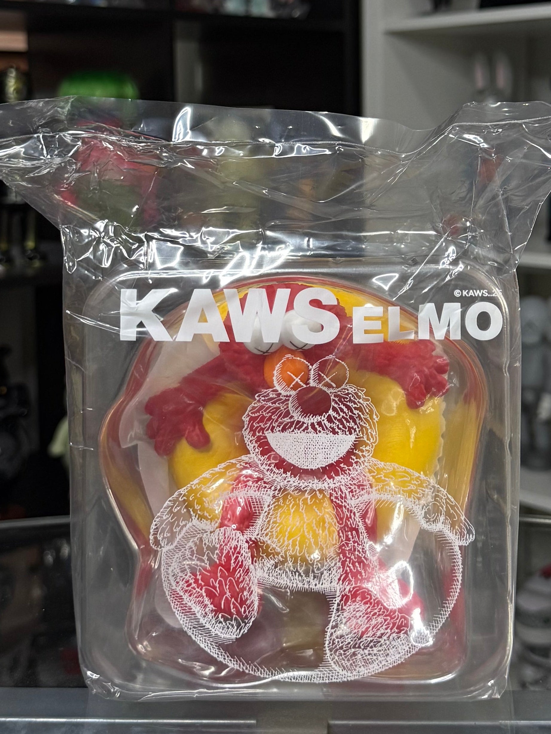 KAWS × Sesame Street – Water Parade Elmo Figure (2025)