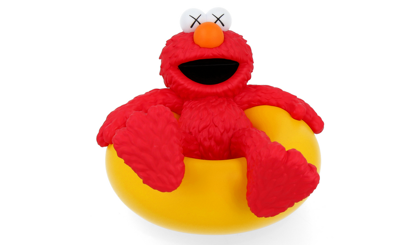 KAWS × Sesame Street – Water Parade Elmo Figure (2025)