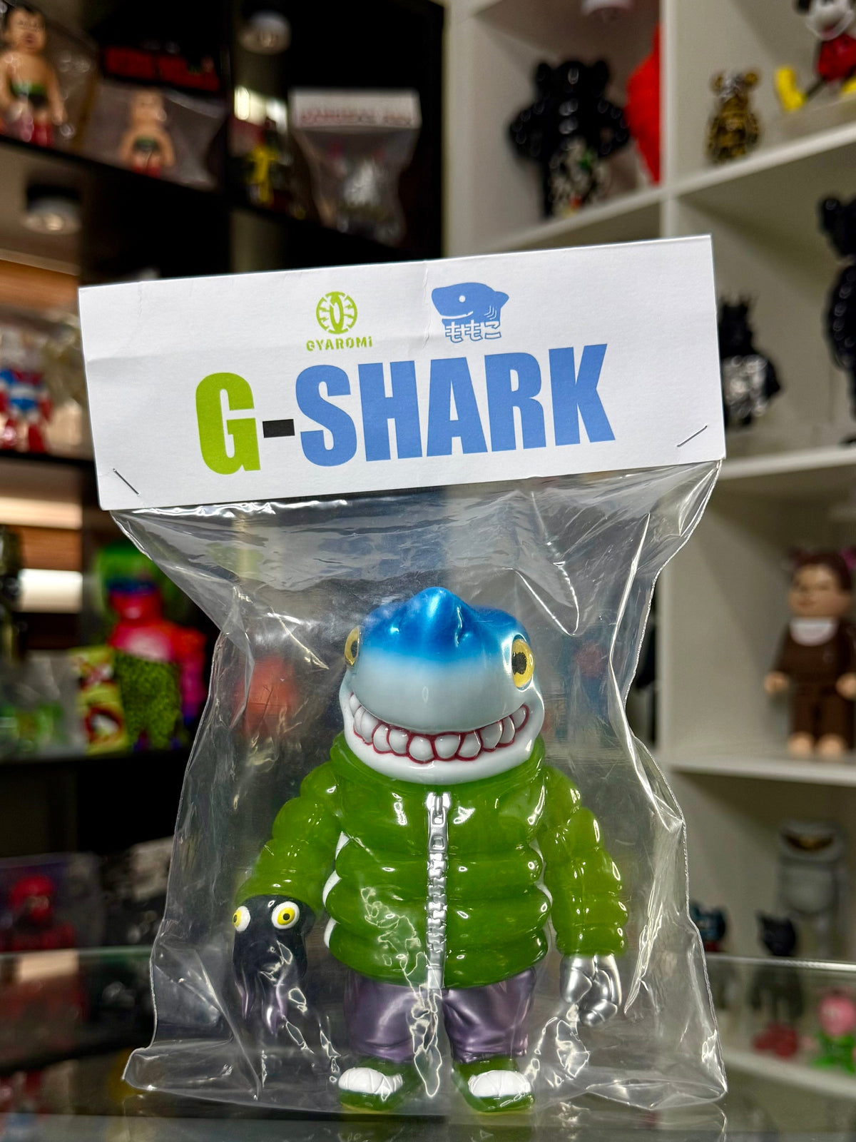 Momoco Studio × GYAROMI – G-SHARK Green 1.5 Color | Sofubi (Taipei 2026)