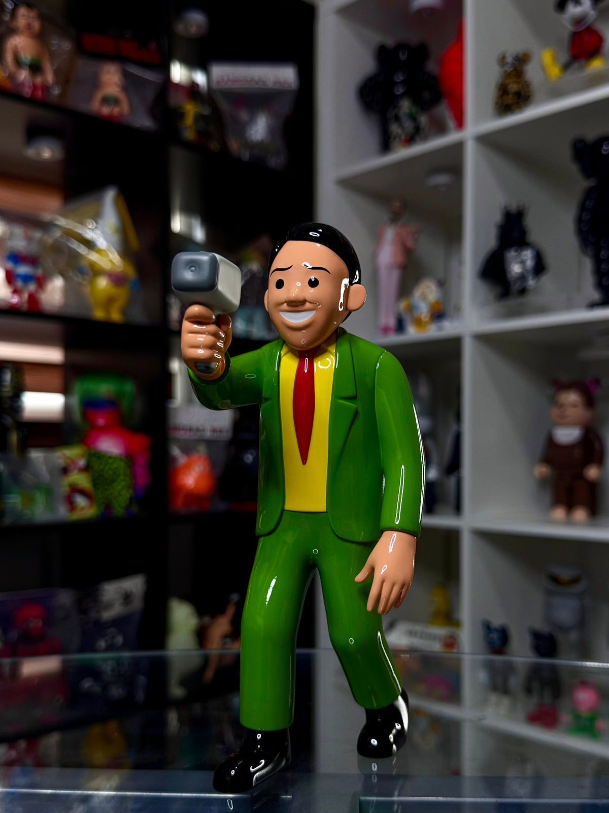 Joan Cornellà × AllRightsReserved – Idiotmeter Man (Green) | 8" Vinyl Figure