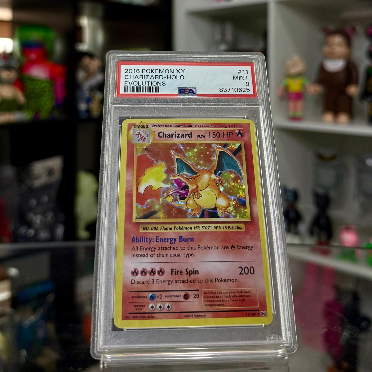 Charizard-Holo 2016 | Pokémon TCG XY Evolutions #11/108 | PSA 9