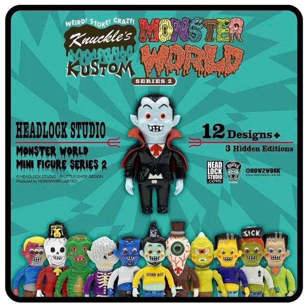 Headlock Studio – Monster World Series 2  (mini Sofubi) 1 pieza blind box